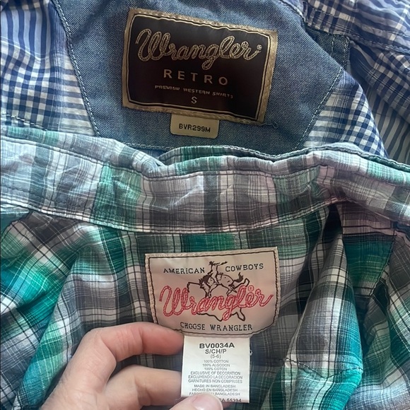 Wrangler Retro Plaid Shirts S - Picture 2 of 3